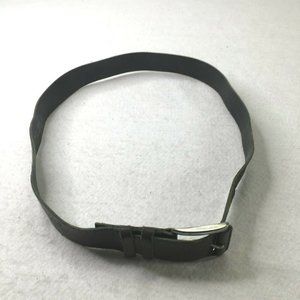 Lafayette Collection Belt Mens 95/32 Brown  Leather Silver Buckle Made In France